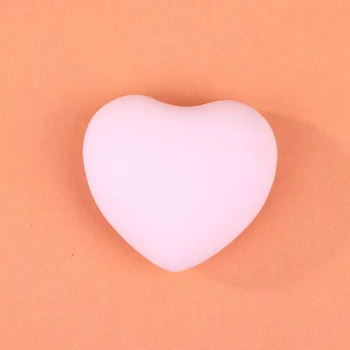 1 pièce Houpette à poudre en forme de cœur avec nœud
