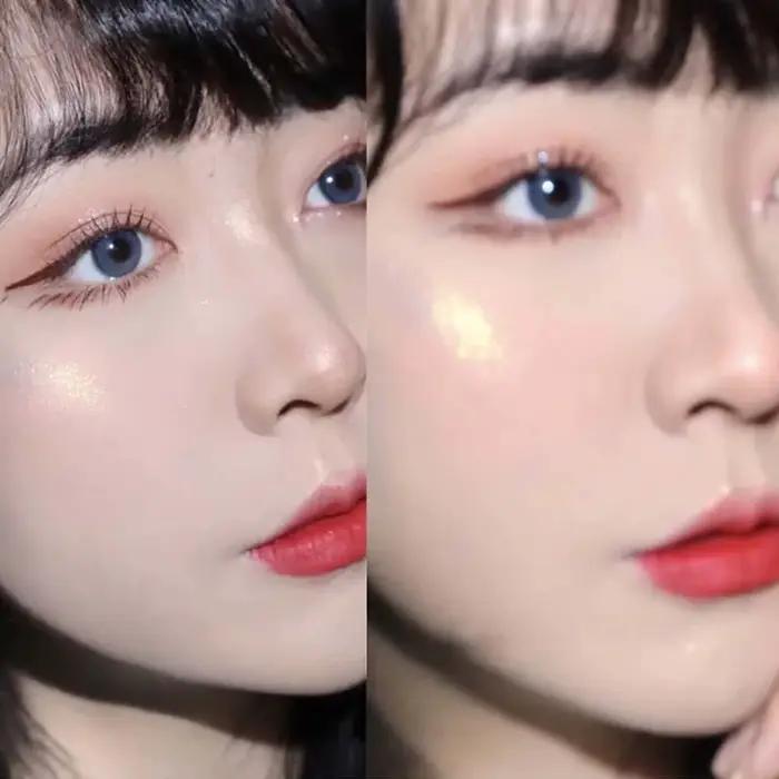 Poudre illuminatrice de contour de planète monochrome pour femmes surligneur scintillant brillant éclaircissant visage maquillage occasions spéciales