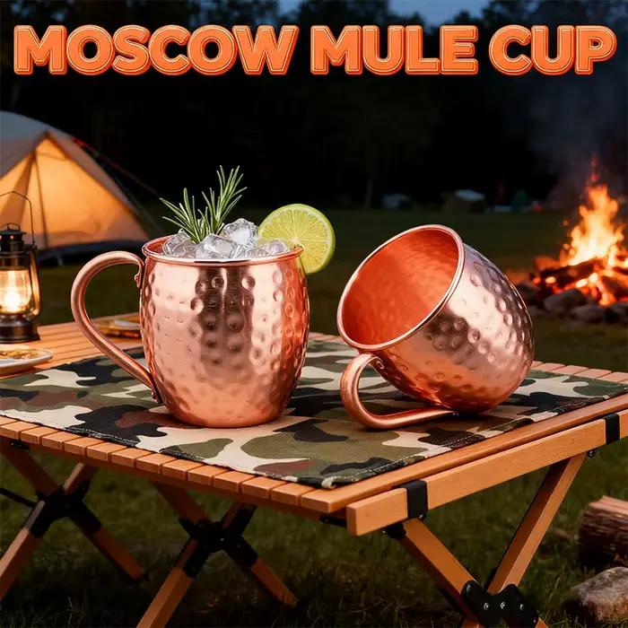 Tasse à Moscow Mule 100% Cuivre, Tasses à Bière en Cuivre Durable 350ml, Tasse à Café, Tasse à Lait, Tasse de Bar en Cuivre Pur, Articles de Bar