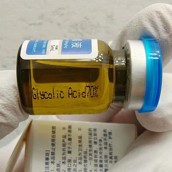 Chelnokova acide glycolique 70% 60% 50% 40% 30% 20% solution de pelage peeling salon de maison
