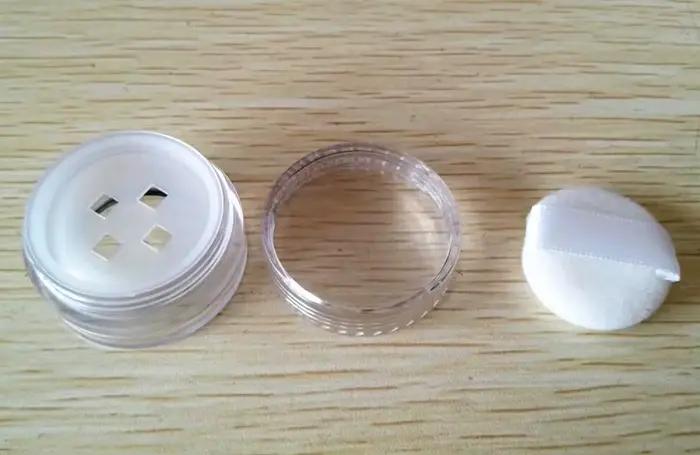 Africadt-Poudre compacte avec grille et pot bouffant