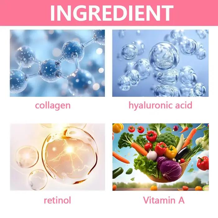 Sérum à la vitamine A avec rétinol et acide hyaluronique - Éclaircit la peau et hydrate le contour des yeux - Soin