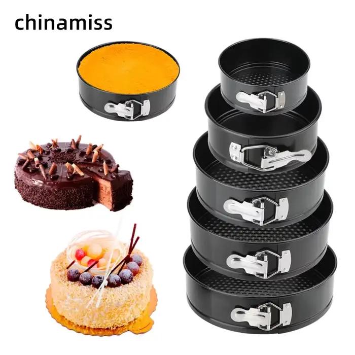 Moule de cuisson en métal antiadhésif perfecastronomique, moule à gâteau rond, ustensiles de cuisson, moules à gâteaux en acier au carbone, accessoires de cuisine