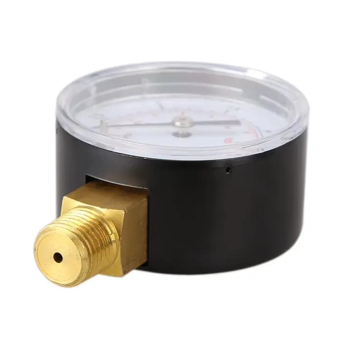 Jauge basse pression 0-15 PSI 1/4 BSPT, jauge de pression d'air à montage inférieur, jauge de pression de carburant pour eau, Air, ATV, Test de pression des gaz des pneus