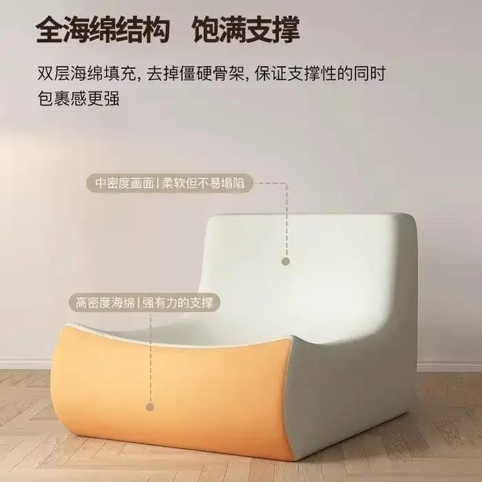 Canapé de sol paresseux, chaise de feu douce, pouf sans accoudoirs, pour Salon, chambre à coucher, Salon, bureau, canapé en mousse à siège unique