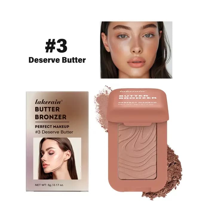 Bronzer beurre bronzant pour teintes foncées Palette de contour avec nuances marron mat pour nez joue et profil maquillage nu naturel