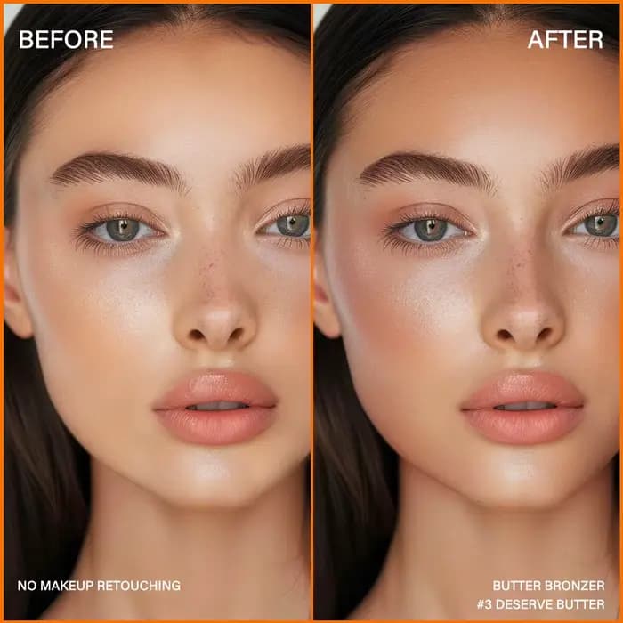 Bronzer beurre bronzant pour teintes foncées Palette de contour avec nuances marron mat pour nez joue et profil maquillage nu naturel