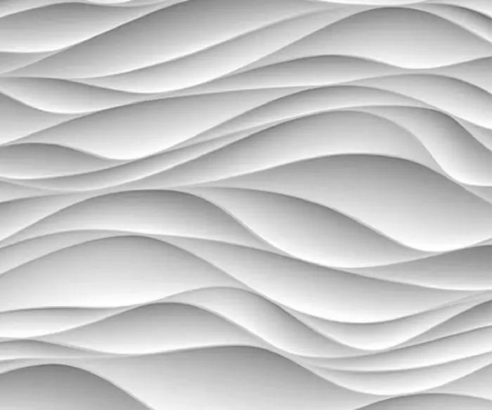 Papier peint personnalisé de toutes tailles, moderne, tridimensionnel, de luxe, motif vague blanche, peinture photo artistique, papier peint mural de fond pour salon