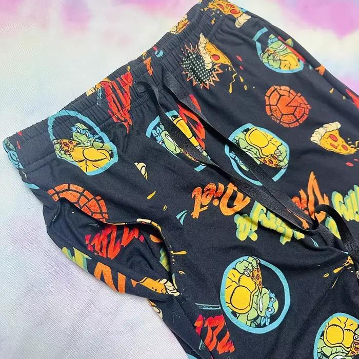 Pantalons de pyjama pour hommes, pantalons de dessin animé, jachère peut l'extérieur, taille moyenne, vêtements de nuit, bas de couchage pour hommes