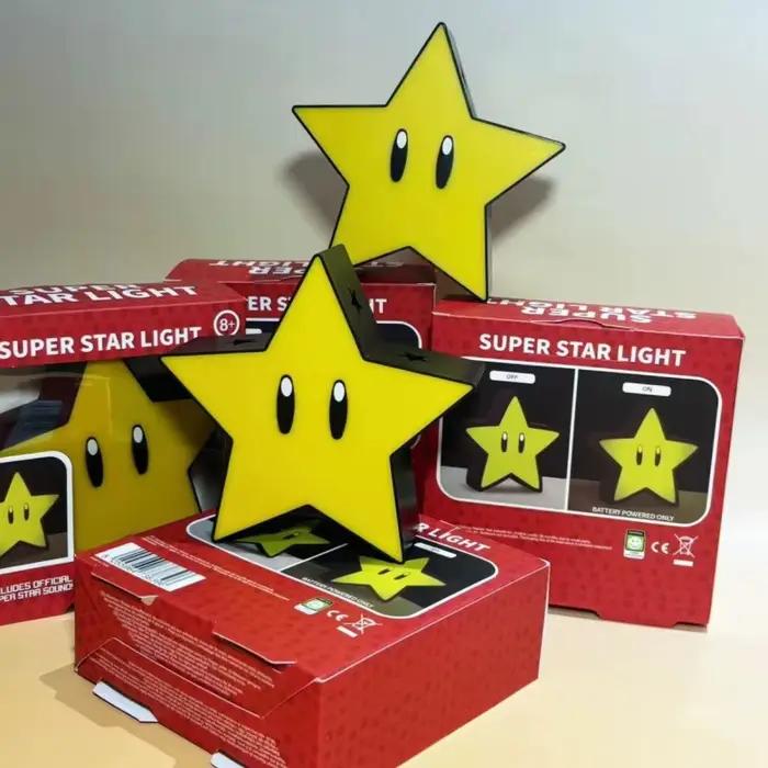 Nouvelle Lampe de Chevet LED Musicale 2026 Super Star Light avec Son, Recharge USB, Lampe de Bureau pour Cadeaux, Jouets de Noël, Vente en Gros