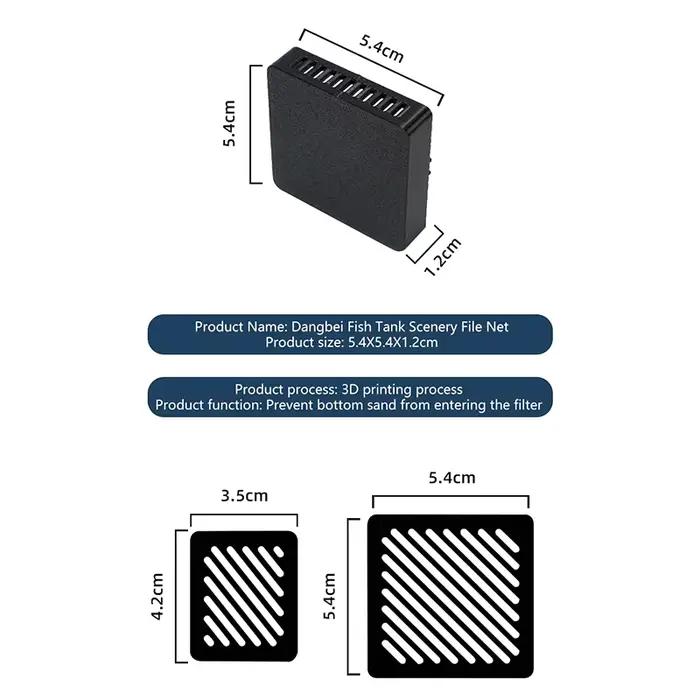 Autocollant inférieur et maille de blocage du sable pour Modification d'aquarium intelligent Xiaomi Mijia, accessoire de fond de panier d'importation/exportation