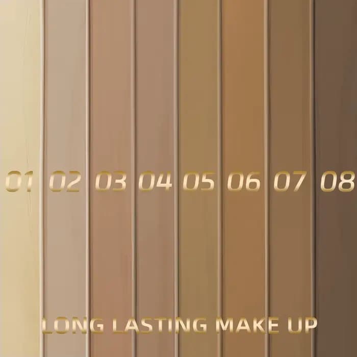 Crème de fond de teint pour le visage 8 couleurs