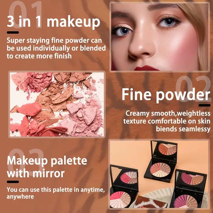 Palette de maquillage 3 en 1