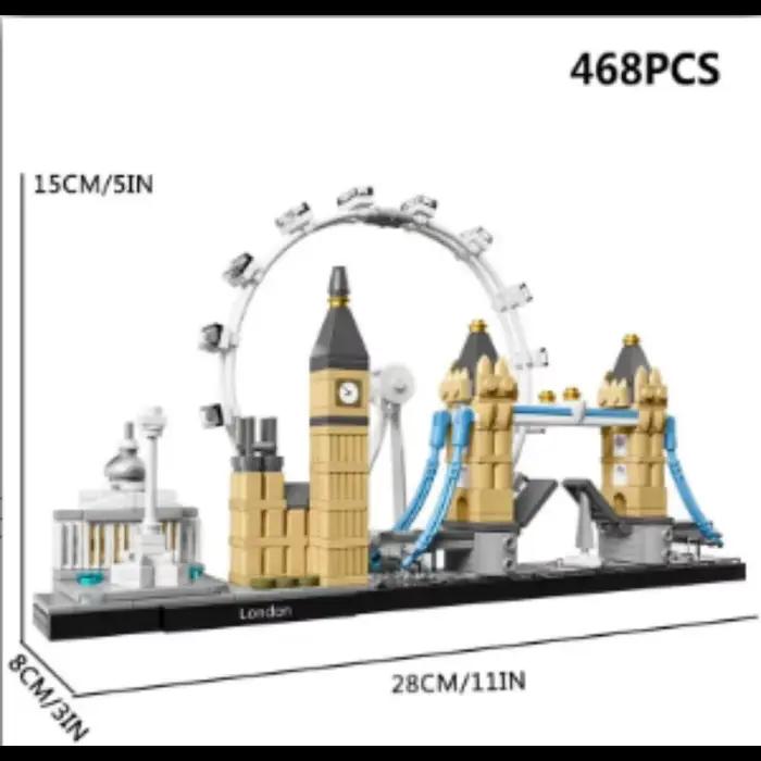 EN stock Expériences techniques et créatives, monuments de ville, horizon, kit de blocs de construction Moc 21032, cadeau de vacances pour enfants
