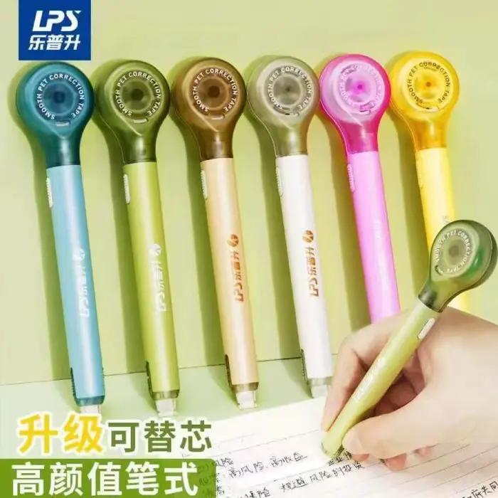Ruban correcteur créatif et mignon pour étudiants, avec recharges colorées, vente en gros