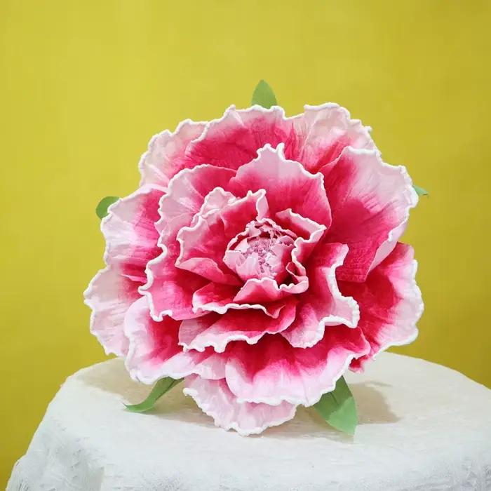Grandes fleurs artificielles de pivoine de 30/40/50/60/80 cm, branches décoratives pour mariage, fleurs en soie pour décoration murale et intérieure.