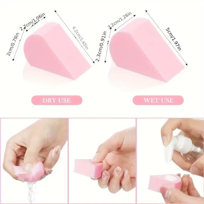 Éponges de maquillage pétales 8 pièces-couleur aléatoire pour fond de teint/conceur | Outils cosmétiques