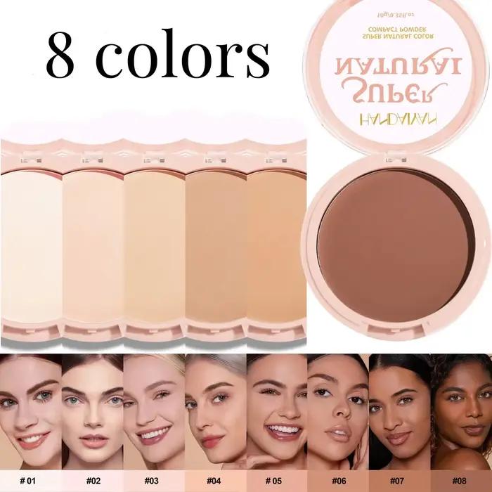 Poudre mate rayonnante avec 8 nuances
