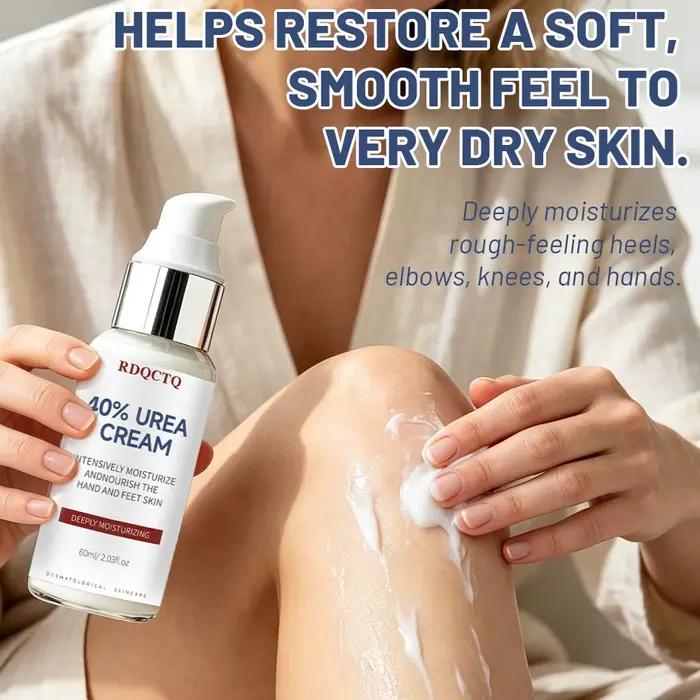 Crème pour les mains et les pieds à 40% d'urée, hydrate intensément, nourrit les peaux sèches et rugueuses, hydratation profonde, hydratation longue durée, usage quotidien
