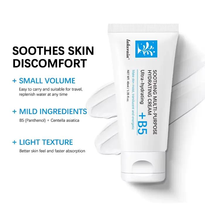 Crème réparatrice hydratante et nourrissante pour peaux sèches et rouges amélioration réparation solaire multipurpose Lakerain