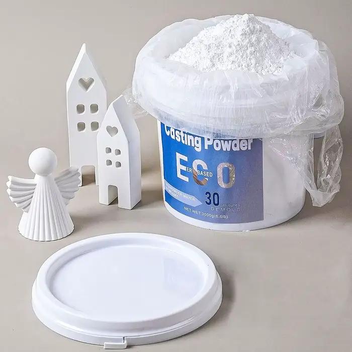 Poudre de gypse haute densité 3KG, accessoires pour moules en argile céramique, matériau de production de ciment DIY, poudre de moulage de résine faite à la main