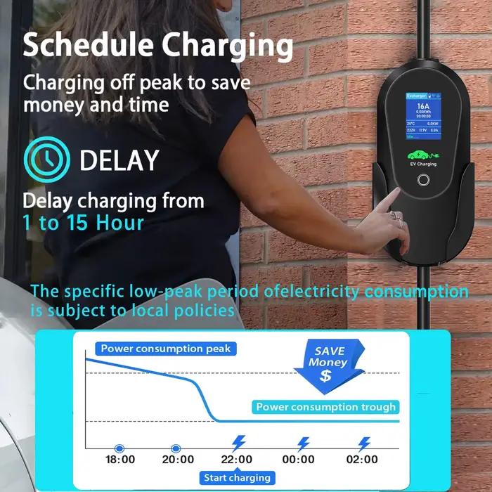 AFEEV 3.6KW Type1 SAE J1772 chargeur EV Portable 16A Type2 chargeur de voiture électrique GB/T EVSE câble de charge rapide WiFi APP contrôle