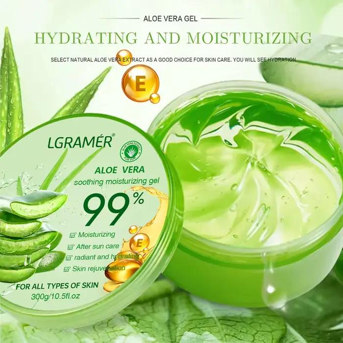 Gel hydratant à l'aloe Vera, soin rafraîchissant, Non collant, crème pour le visage, sans lavage, nourrissant en profondeur, maintient la peau, gomme à l'aloe Vera