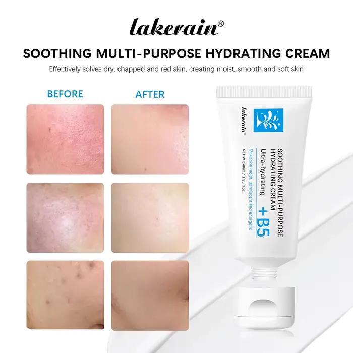 Crème réparatrice hydratante et nourrissante pour peaux sèches et rouges amélioration réparation solaire multipurpose Lakerain