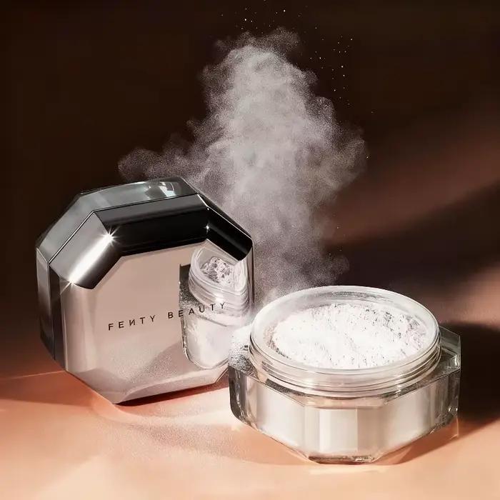 FentyBeauty impeccable Ultra fin doux Focus maquillage réglage miel poudre maquillage tenant poudre contrôle de l'huile grande poudre pressée blanche