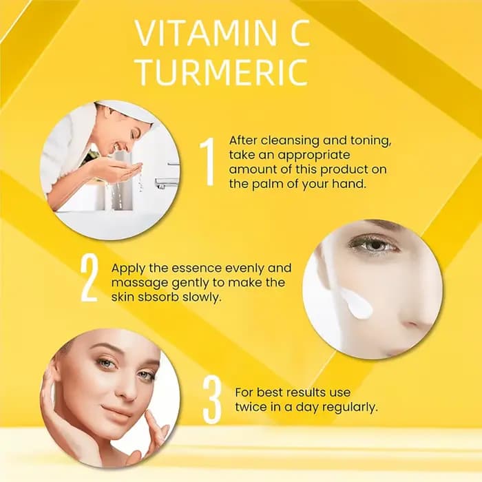 Crème pour le visage à la vitamine C au curcuma