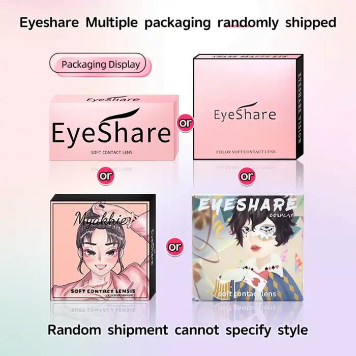 EYESHARE 1 paire de lentilles de Contact colorées pour les yeux