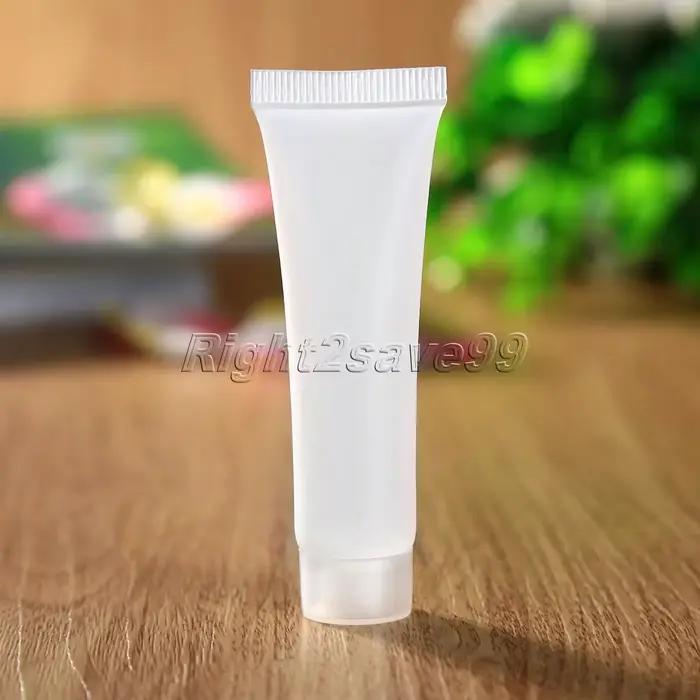 Tube souple transparent africain clair, crème cosmétique, shampooing nettoyant pour le visage, 5 pièces, 15ml