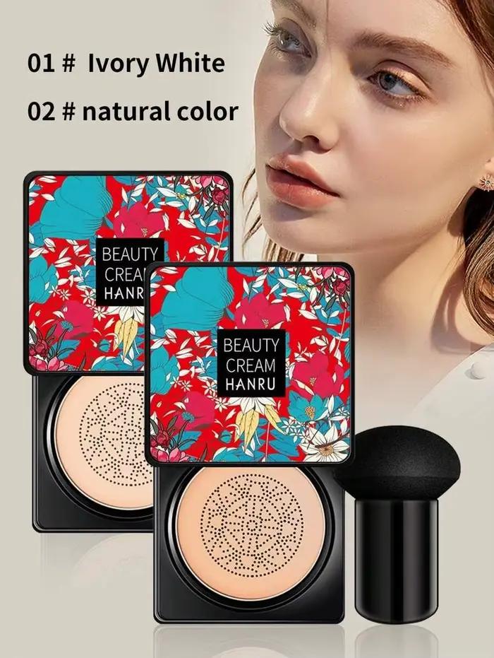HANRU tout en un élargi la beauté avec coussin d'air champignon BB crème hydratante nourrie teint clair