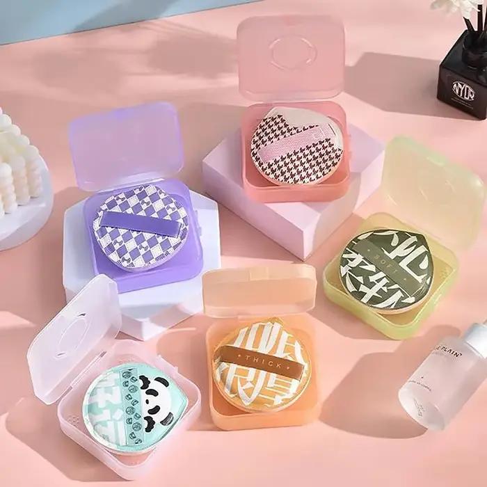 Boîte à coussin d'air portable avec éponge à poudre pour fond de teint BB Cream