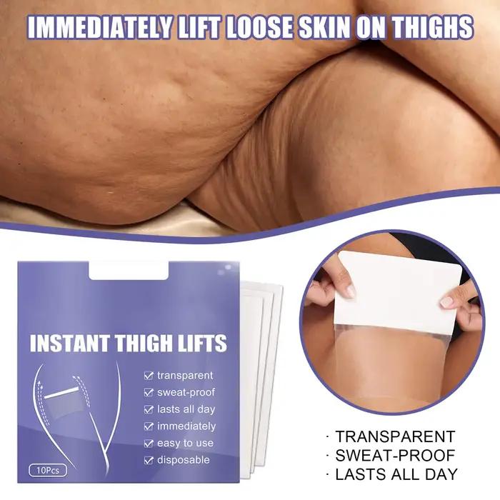Bande de levage transparente pour contour des cuisses, 10 pièces, pour relâcher la peau sur les jambes, corps, bâton intérieur Ultra fin