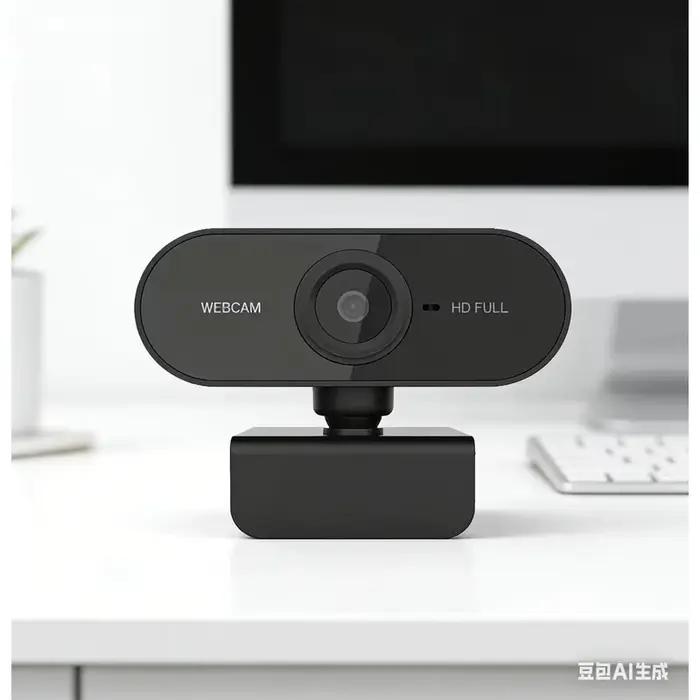 Webcam USB avec microphone, caméra d'ordinateur Plug and Play pour les appels vidéo, Zoom, Teams, streaming, compatible avec PC et Mac