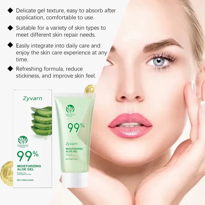 Gel d'aloès 99%, pour réparer les coups de soleil