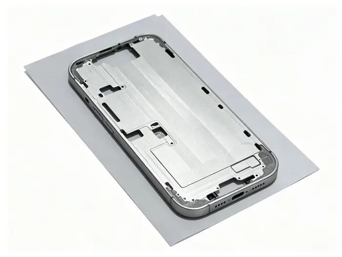 Châssis intermédiaire de remplacement pour 16 Pro Max avec clés préinstallées, filet anti-poussière arrière et boucle d'écran