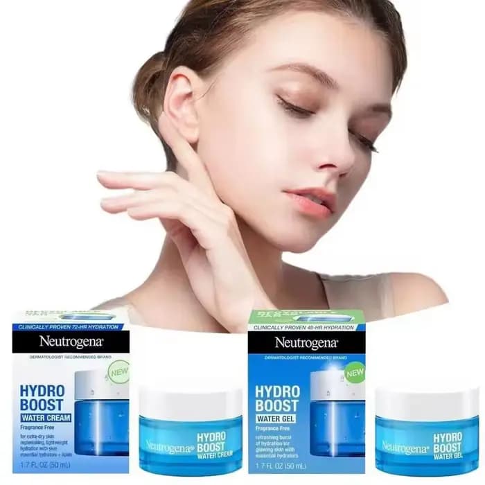 Neutrogena Hydro Boost crème 24 heures d'hydratation légère Non grasse tous les Types de peau Base de maquillage réparation nocturne