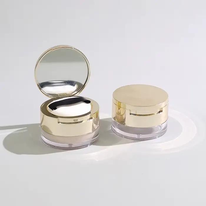 1 pièce Boîte à poudre vide portable 6g avec tamis et miroir