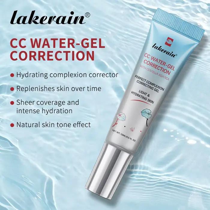 Base de Teint Légère Correctrice de Couleur CC Cream – Unifie le Teint, Hydratante, Maquillage Quotidien Naturel pour le Visage