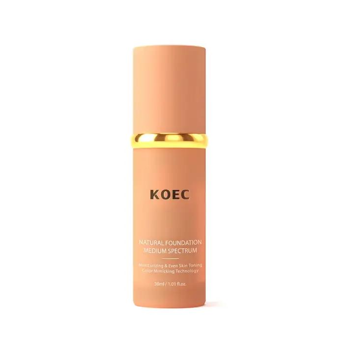 Fond de teint naturel hydratant et tonifiant pour la peau doux et couvrant les nuances 30ml pour femmes occasions spéciales