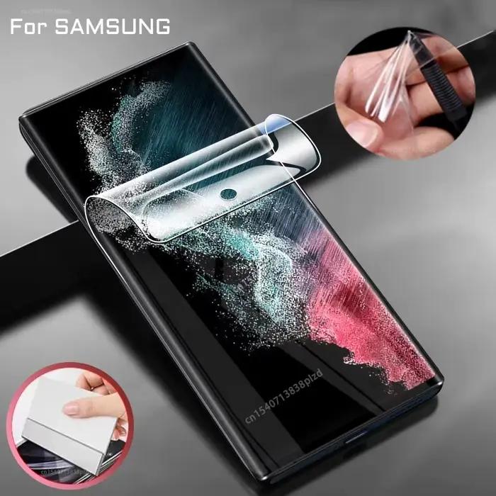 Protecteur d'écran, 8 pièces, Film Hydrogel TPU pour Samsung Galaxy S26 S25 S24 S23 S22 Ultra Plus FE A57 A56 A37 A36 A26 A17 A26 A54 5G