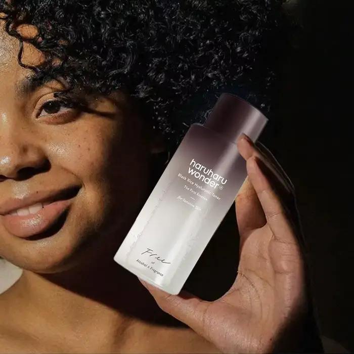 Huile nettoyante hydratante au riz noir, acide hyaluronique, eau apaisante pour peaux sensibles, soins de la peau coréens