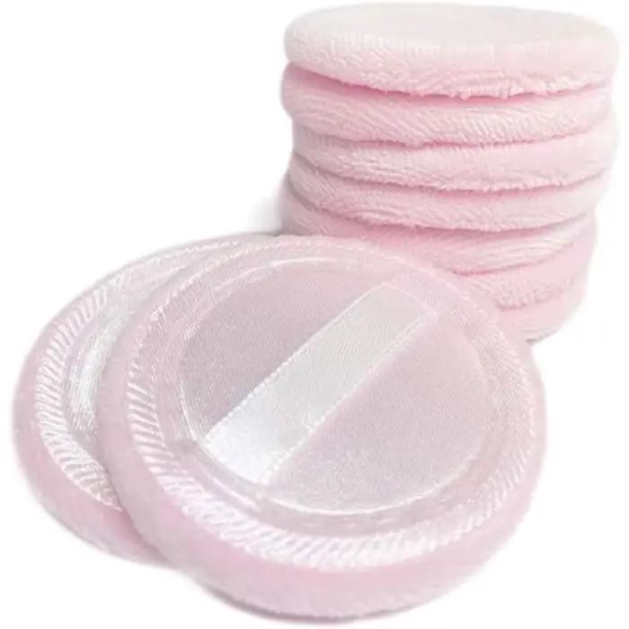 Houppettes en coton pour poudre cosmétique 5 pièces applicateur de fond de teint et de maquillage pour une application précise et soins de la peau occasions quotidiennes et spéciales