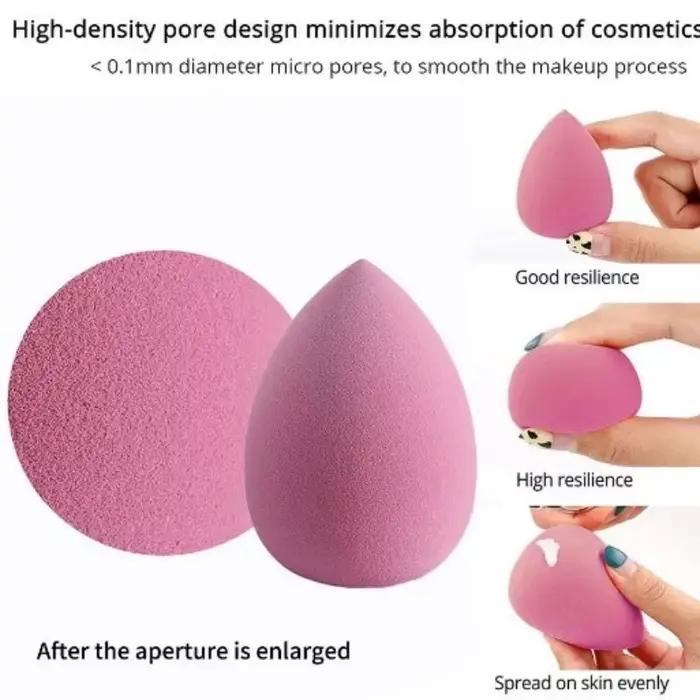 Ensemble d'éponges à maquillage Beauty Egg avec boîte à œufs