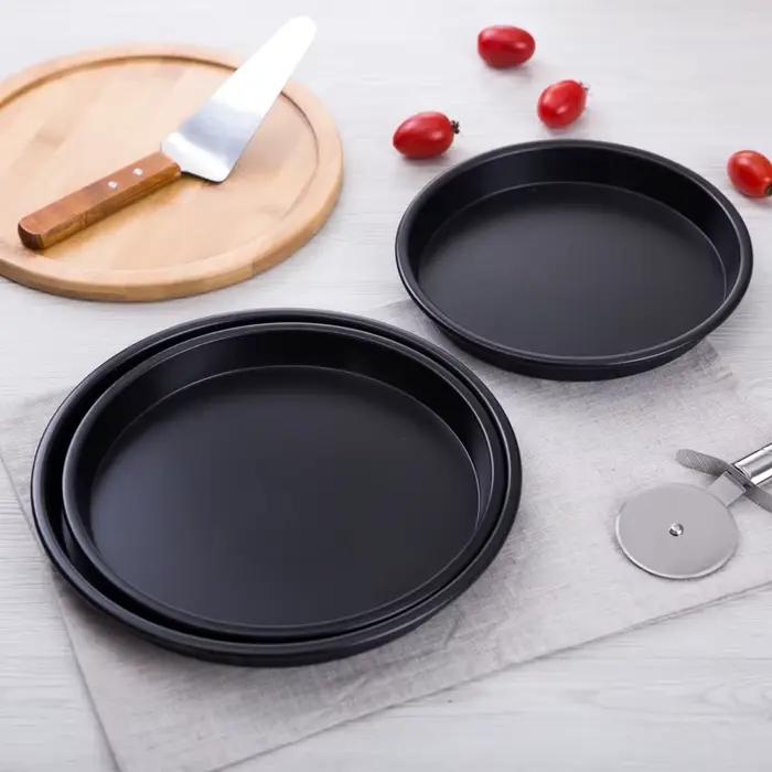 Plaque de cuisson ronde antiarina pour pizza, utilisation au four, 6 po, 7 po, 8 po, 9/10 po