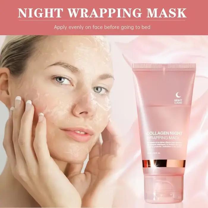 Crème de nuit peeling au collagène avec brosse pour réduire les ridules nourrir en profondeur raffermir la peau masque hydratant pour femmesUsageIdOccasionsSpéciales
