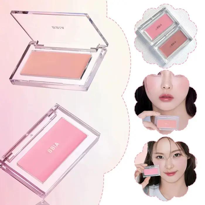 BBIA Downy joue Blush crème étui Transparent choix de couleurs multiples (pêche/Fig) Texture crémeuse teinte