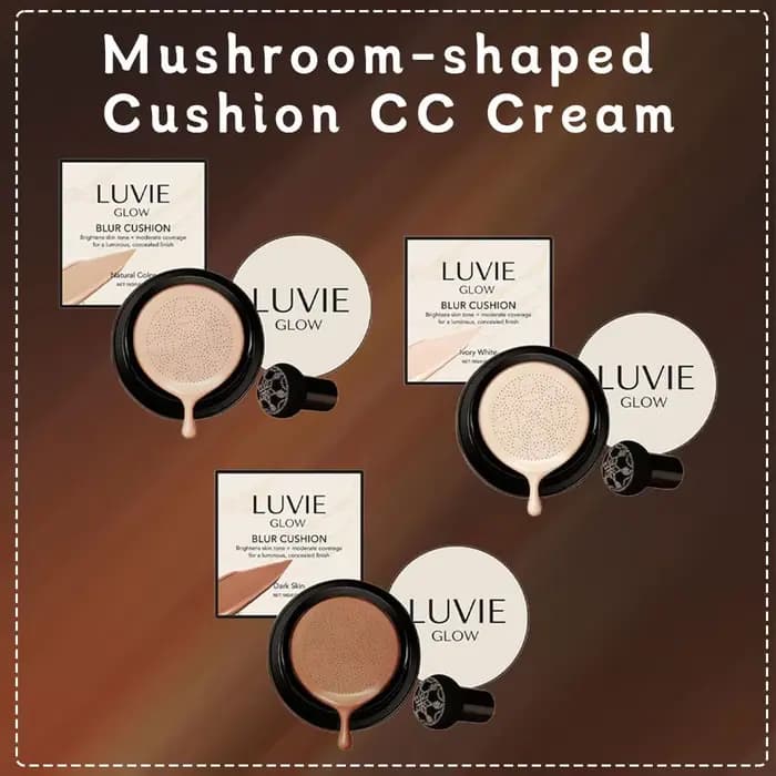 LUVIE GLOW – BB crème à coussin d'air en forme de champignon